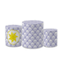 Trio Capas de Cilindros Sublimados Decorativo Tema Princesa Rapunzel Desenho Enrolados Decoração Infantil