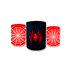 Trio Capas de Cilindros Sublimados Decorativo Tema Homem Aranha Decoração Festa Menino