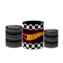 Trio Capas de Cilindros Sublimados Decorativo Tema Hotwheels Decoração Festa Menino