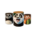 Trio Capas de Cilindros Sublimados Decorativo Tema Kung Fu Panda Filme Dragão Guerreiro Decoração Festa