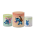 Trio Capas de Cilindros Sublimados Decorativo Tema Lilo e Stitch Decoração Festa Infantil