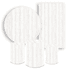 Kit Casadinho Capa Painel Redondo + Retangular + Trio Capas de Cilindro Tema Madeira 3D Decoração Ripa