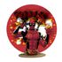 Capa Mini Painel Redondo 50x50cm Decorativo Tema Deadpool Anti Herói Decoração Festa Infantil