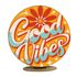 Capa Mini Painel Redondo 50x50cm Decorativo Tema Good Vibes Decoração Festa