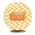 Capa Mini Painel Redondo 50x50cm Decorativo Tema Good Vibes Decoração Festa