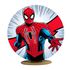 Capa Mini Painel Redondo 50x50cm Decorativo Tema Homem Aranha Herói Decoração Festa