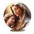 Capa Mini Painel Redondo 50x50cm Decorativo Tema Virgem Maria Santa Religioso Decoração