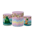 Trio Capas de Cilindros Sublimados Decorativo Tema Moana Decoração Festa Infantil Menina