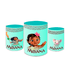 Trio Capas de Cilindros Sublimados Decorativo Tema Moana Decoração Festa Infantil Menina