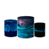 Trio Capas de Cilindros Sublimados Decorativo Tema Moana Decoração Festa Infantil Menina