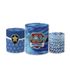 Trio Capas de Cilindros Sublimados Decorativo Tema Patrulha Canina Desenho Infantil Decoração