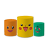 Trio Capas de Cilindros Sublimados Decorativo Tema Pokemon Decoração Festa Infantil