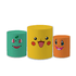 Trio Capas De Cilindros Sublimados Decorativo Tema Pokemon Decoração Festa Infantil