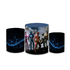 Trio Capas de Cilindros Sublimados Decorativo Tema Power Ranger Decoração Infantil