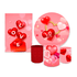 Kit Casadinho Tema Dia Dos Namorados Coração Vermelho