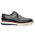 Sapato Casual Derby Masculino com Perfuros Linha Porto Preto