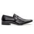 Sapato Social Masculino em Couro Bico Fino Fivela Preto