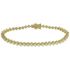 Pulseira Riviera Zircônia Lesprit 00004 Dourado Cristal