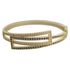 Bracelete Zircônia Lesprit B00046 Dourado Azul