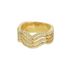 Anel Zircônia Lesprit LA06981WGL Dourado Cristal