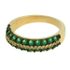 Anel Zircônia Lesprit LR20211WGNGL Dourado Verde