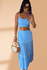 Conjunto Azul Viscose