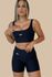Conjunto Fitness Canelado Ondas Preto