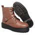 Coturno Feminino Moda Blogueira Plataforma Em Couro Confort C/ Fivela!