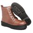 Coturno Feminino Moda Blogueira Plataforma Em Couro Confort!