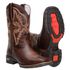 Bota Masculina Texana Em Couro Fóssil Café Com Solado Texas