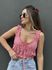 Cropped Vichy - Vermelho