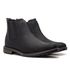 Botina Masculina Couro Crazy Horse Preta
