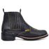 Botina Country Texana Masculina Látego Preto