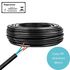 Cabo Flexível PP 3X4,0mm Preto Por Metro