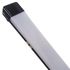 Luminária Led Linear Slim 120cm 4000k 54w Preta Bivolt Completa