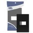 Placa 4x2 1 Posto Preto Infiniti Plus C/ Suporte Margirius