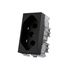 Módulo Tomada 2P+T 20A 250V Carbon Black Aura Margirius