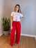 Calça Pantalona Vermelha