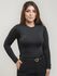 Blusa Bia Manga Longa Preta