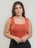 Body Lailla Alça Decote Quadrado Laranja