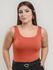 Body Milene Alça Decote Quadrado Laranja