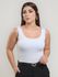 Body Milene Alça Decote Quadrado Off White
