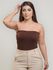 Body Celina Tomara que Caia Marrom