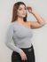 Blusa Rafa Nula Manga Cinza