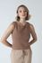 Regata Tricot Fios Lurex - Caramelo 
