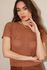 Blusa tricot Manguinha - Caramelo
