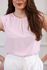 Blusa Detalhe Manga - Rosa