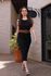 Saia Tricot Fios - Preto