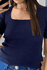 Blusa Decote - Marinho