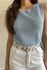 Regata Tricot Fios - Azul
